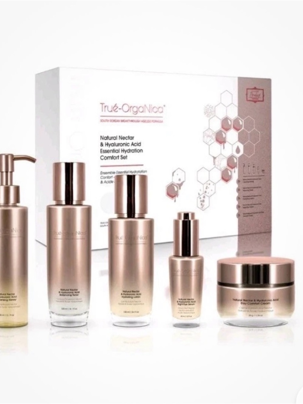 Trué-OrgaNica Natural Nectar 
A five-piece South Korean skincare collection